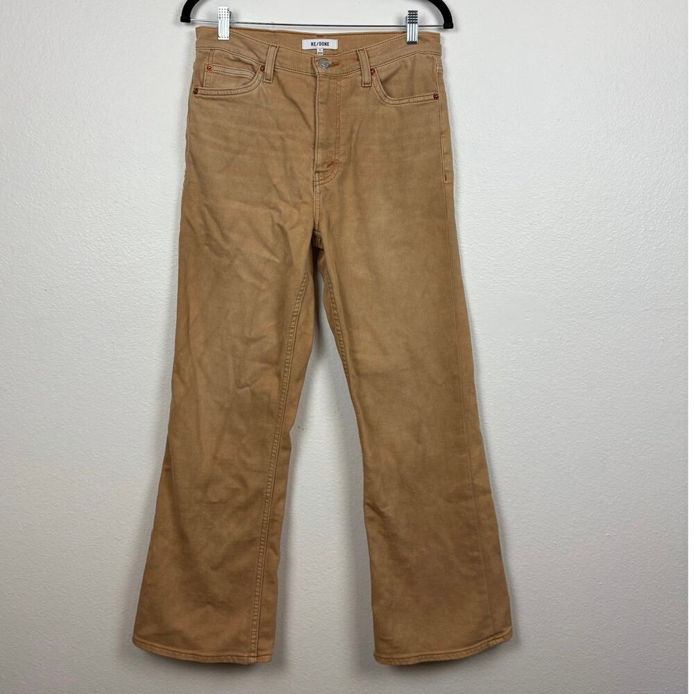 Re/Done 70s Crop Boot Jeans Desert Sand 27 - Picture 2 of 9